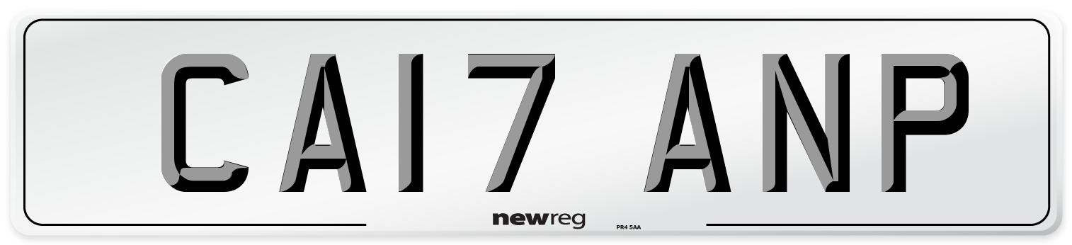 CA17 ANP Number Plate from New Reg